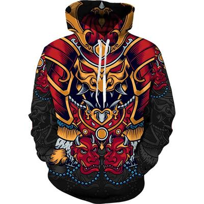 New Vikings Warrior Hooded Sweatshirt 3D Digital Print Men's Street Tide Pullover Hoodie