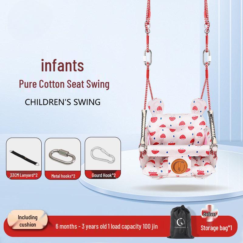 Pure Cotton Baby & Infant Hanging Basket Chair for Indoor/Outdoor Use