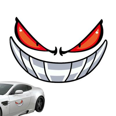 Řezané nálepky, Nálepky na auto, Vtipná nálepka na auto, kolo, zeď, Obtisk Zlé oko, Auto a