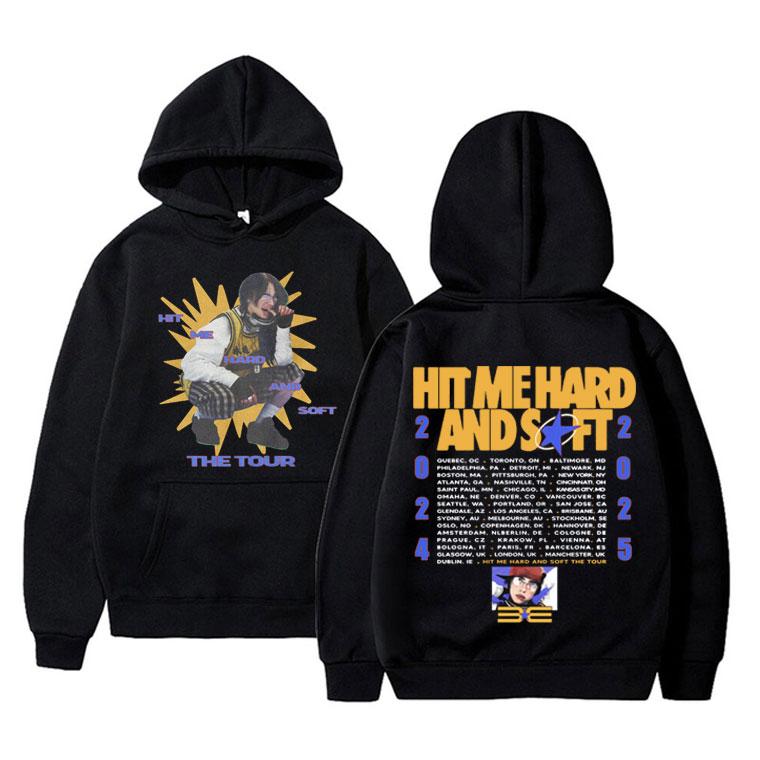 New Hit Me Hard and Soft Tour Pattern Autumn/Winter Hoodie Men's and Women's Hip Hop Sportswear Fashion Warm Street Wear
