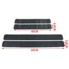 4pcs Black Car Door Sill Plate Protector 3D Carbon Fiber Look Car Sticker Sill Scuff Cover Anti Scratch Decal For All Car
