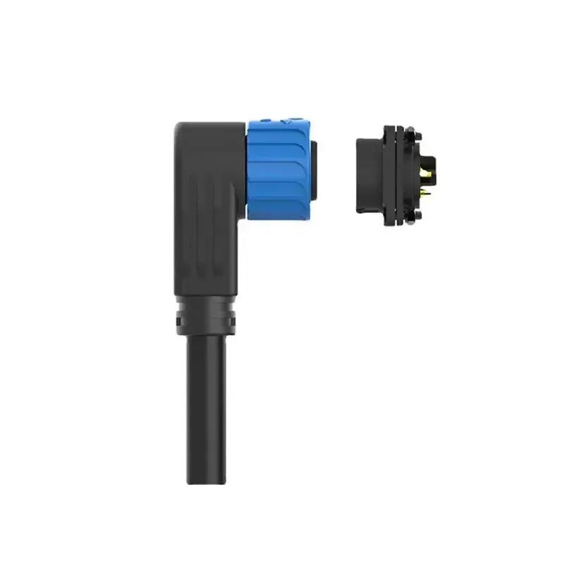 50A 2+1+5 Lithium-Batterie-Steckverbinder Wasserdicht IP67 M23 Stecker Buchse Neue Energie Elektromotorrad Ladeanschluss Kabel