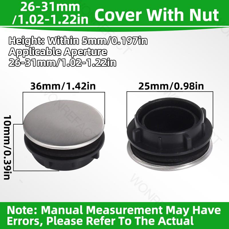 Brass Sink Hole Decorative Cover Sink Faucet Tap Plug Kitchen Sink Hole Cover Sink Plug Stopper Brushed Sprayer Hole Cap