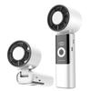2026 USB Rechargeable Foldable Handheld Ice Cooling Fan with Simple Digital Display