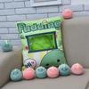 Cute Cat Rabbit Snack Pillow Pudding Decorative, Stuffed with Mini Animal Cat Dolls Pudding Plush Toy Kawaii Plush Pillow Gifts