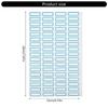 50 Sheets Writeable Labels Sticker Small Blank Sticker for Envelopes File Folders Jars Boxes School Office Kitchen