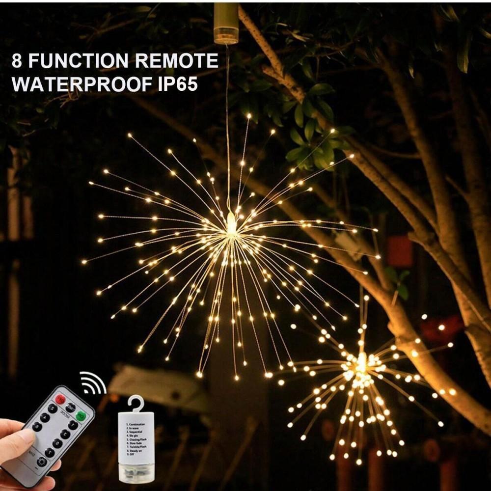 LED hanging tree remote control fireworks light courtyard tree light hanging atmosphere decoration light