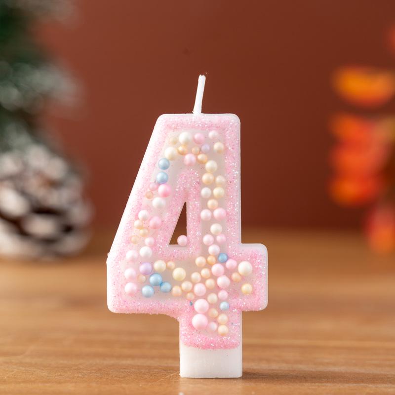 Macaron Foam Ball Birthday Candle for Kids' Cake Party Decoration