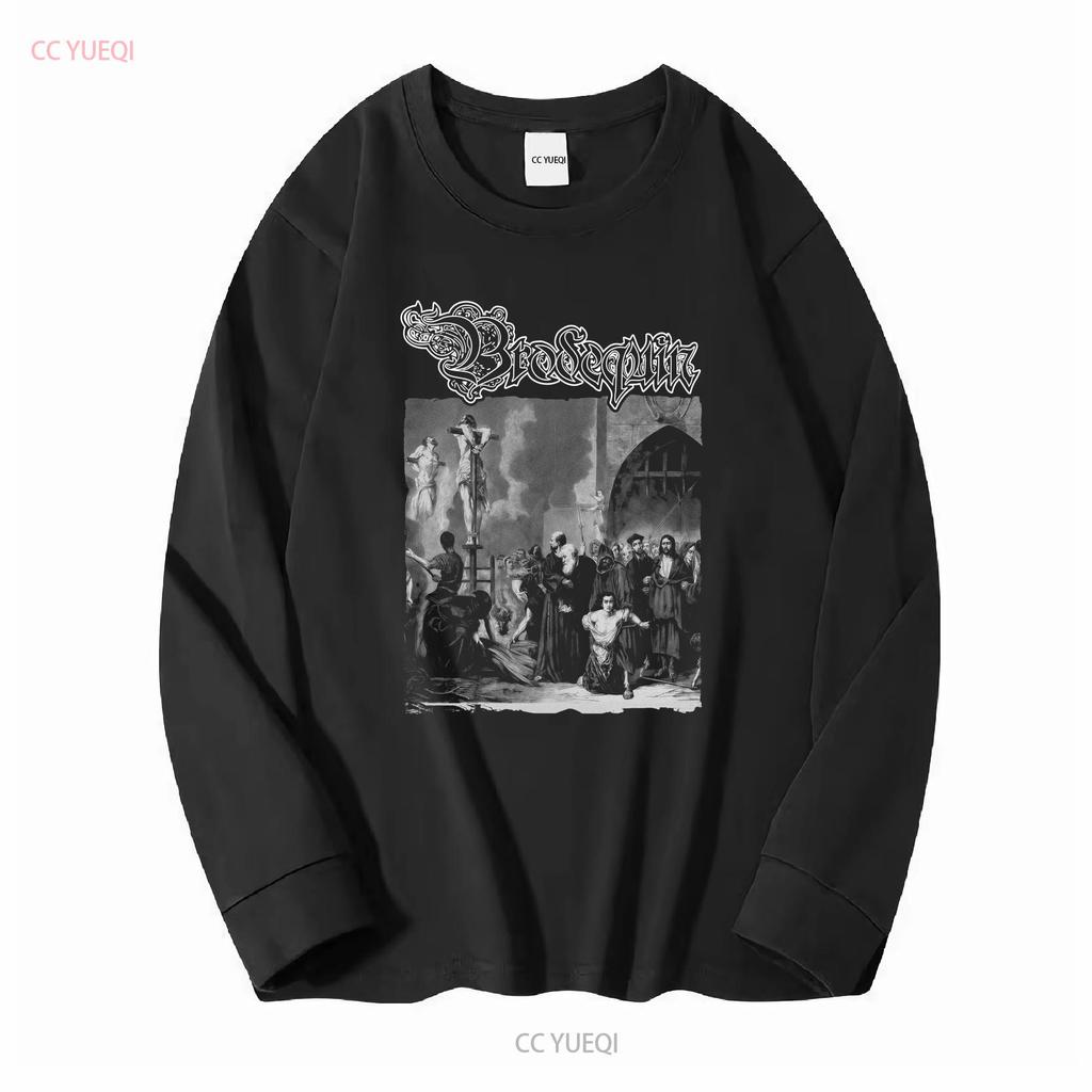 New Popular Brodequin Band Black T Shirt Cotton Full Size vintage Washed designer clothes graphic Soft homme fashion Unisex