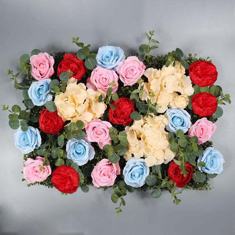 background wall Simulated flower rose embroidered ball birthday party wedding door decoration fake flower pendant wall decor