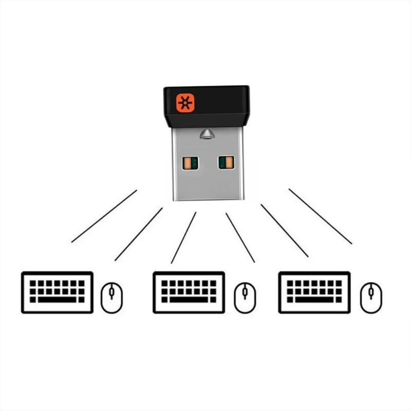 6-Kanal USB-Empfänger Wireless Unifying Dongle-Adapter für M905 M325 M585 M510 M705 Tastatur Maus