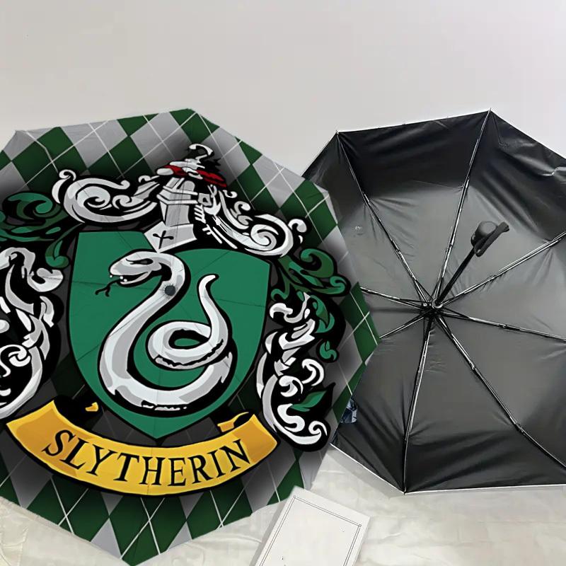 1PC Slytherin Snake Umbrella-8-Rib Reinforced, Automatic Open, Lightweight & Durable-D2696