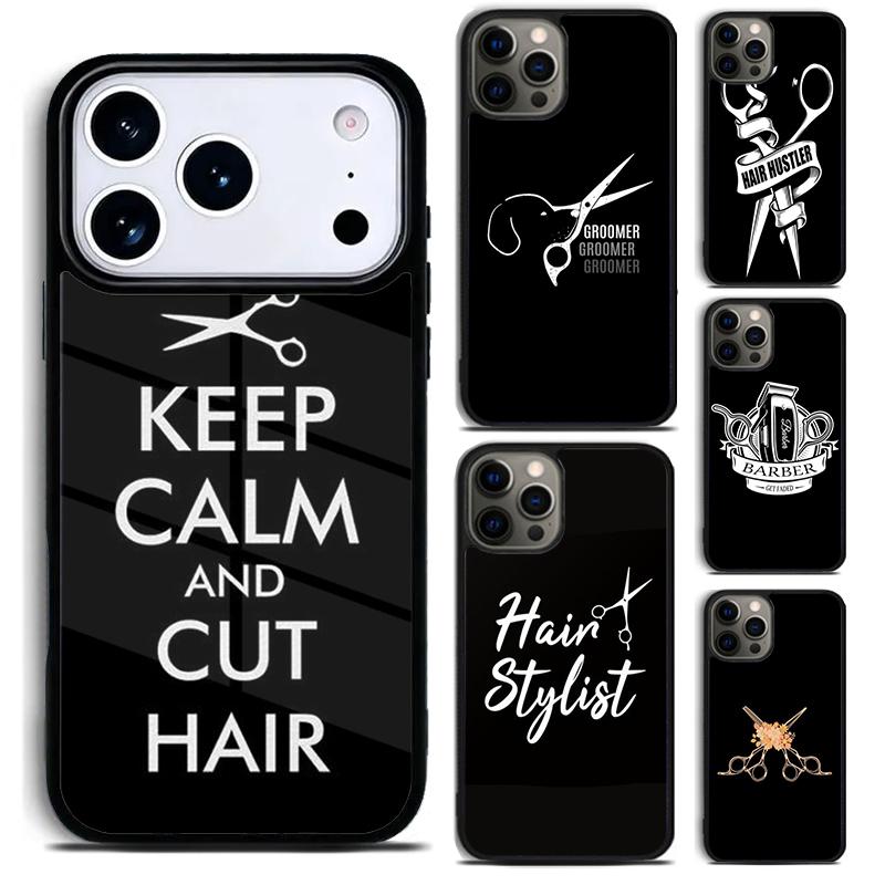 Hair Stylist Hairdresser Phone Case for iPhone 17 16 15 Pro Max Air 14 13 12 11 Plus Shockproof Cover