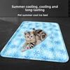 Sommer Haustier Eismatte Kissen Atmungsaktives Kühlkissen Kissen Eiskissen Sommer Hundebett Matte Eisbett Katze Haustier