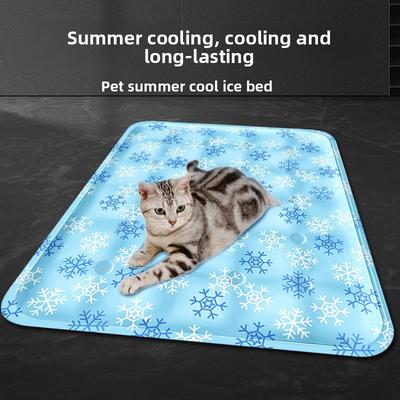 Summer Pet Ice Mat Cushion Breathable Cooling Pad Cushion Ice Pillow Summer Dog Bed Mat Ice Bed Cat Pet