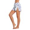 Pantaloncini da Donna con Stampa Animalier, Chiusura Laterale in Velcro, Facili da Aprire, per Recupero Post-Chirurgico, Adatti per Uso Medico, Vestibilità Comoda
