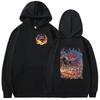 2026 Spiel Monster Hunter Glavenus Die glühende Klinge Print Hoodie Herren Damen Vintage Langarm Übergroßes Sweatshirt Streetwear