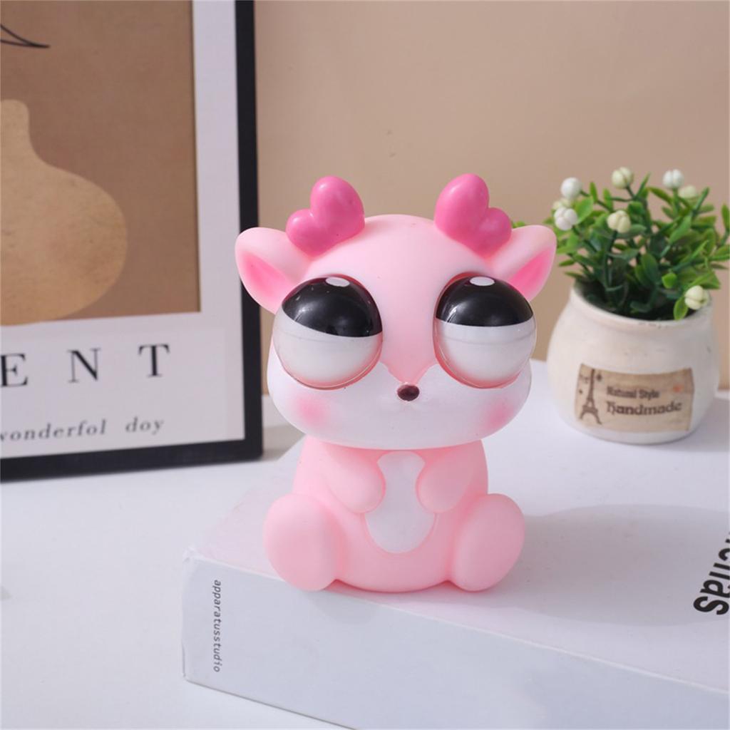 Cute Deer Decompression Staring Pinch Fun Quirky Venting Toys
