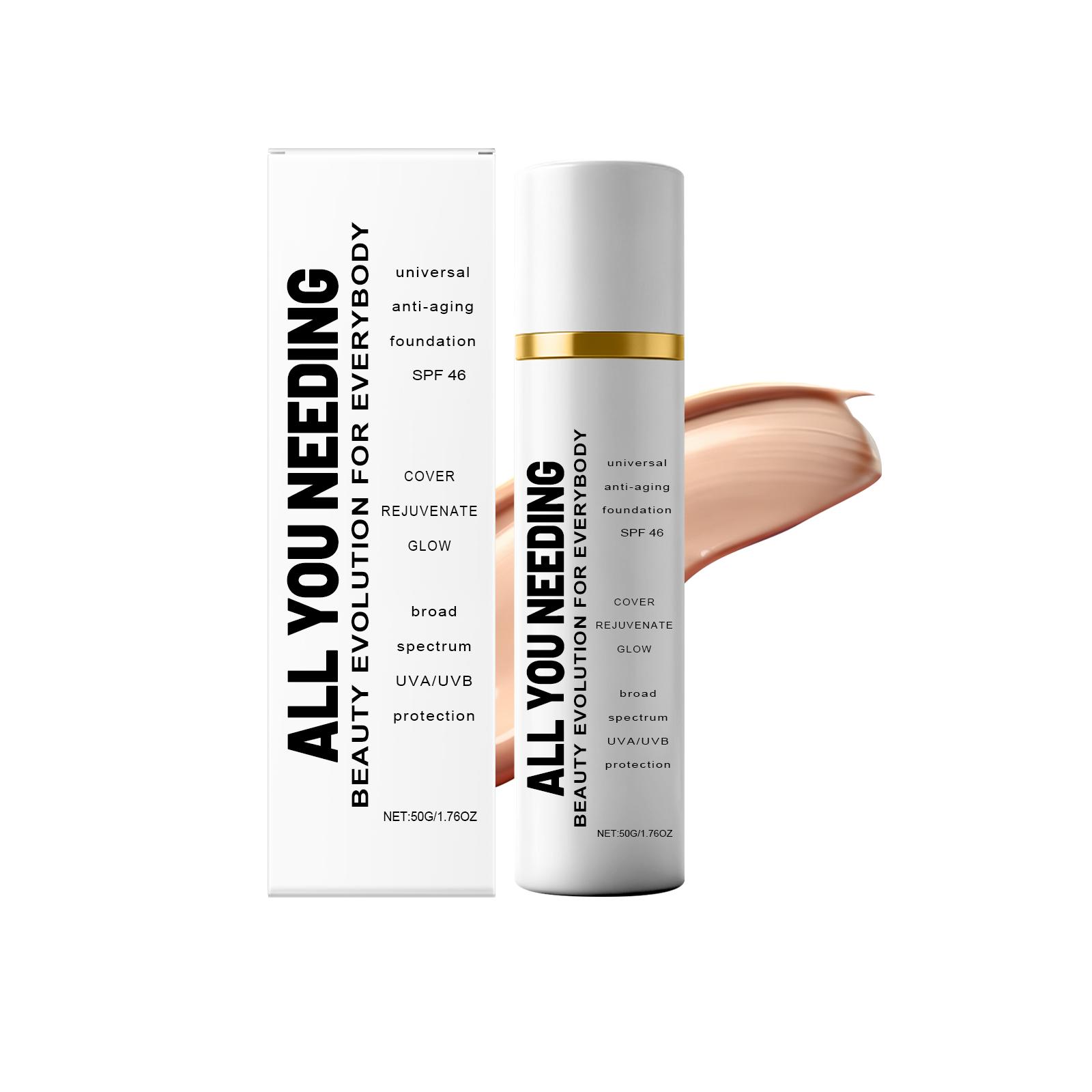 

Lightweight Protective Foundation Naturally adheres to the skin, provides a radiant finish, is lightweight, moisturizing, long-lasting, and 50g