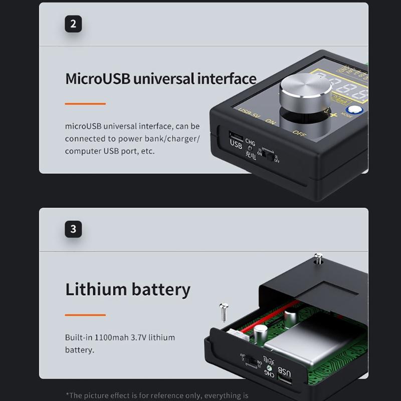0-5V 0-10V 4-20mA Adjustable Voltage Current Simulator Portable Calibrator Rechargeable Analog Safe & Convenient Wiring