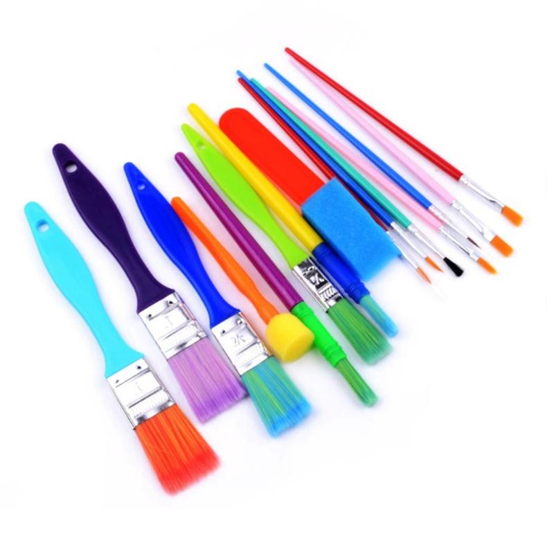 30PCS/Set Painting Brushes Assorted Colorful Artist Paint Brush Drawing Tools Suitable for Watercolor Oil  Artcraft Supplies ZYF
