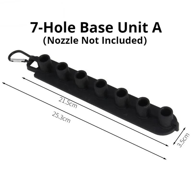 5/7Pcs Color-Coded Pressure Washer Nozzles Kit, 1/4" Quick Connect Spray Tips with Holder Base for Car Home Cleaning