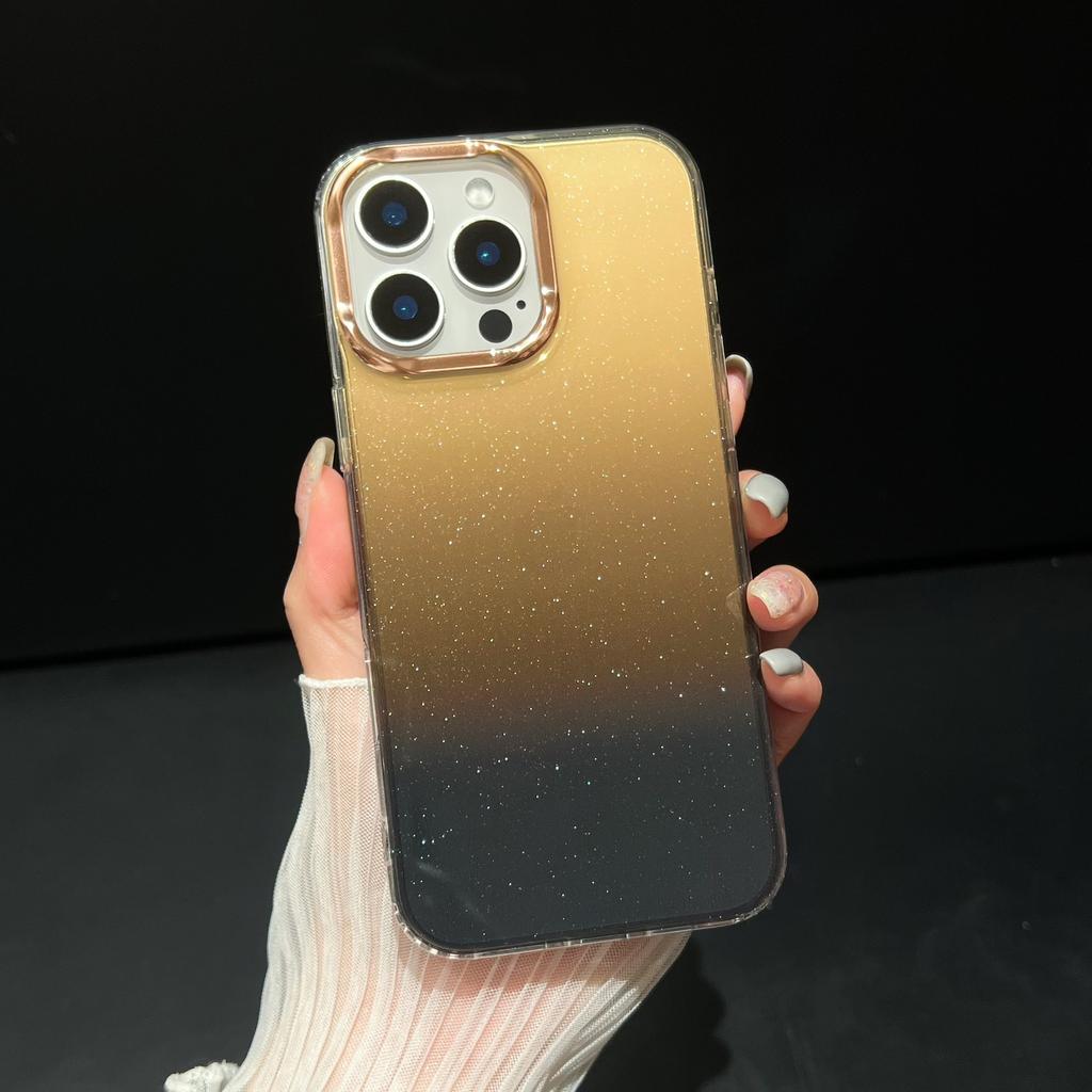 The Starry Sky Gradient Glitter Is Suitable for Apple 16 Phone Cases, IPhone15promax, and A Light Luxury 14 High-end Protective Case