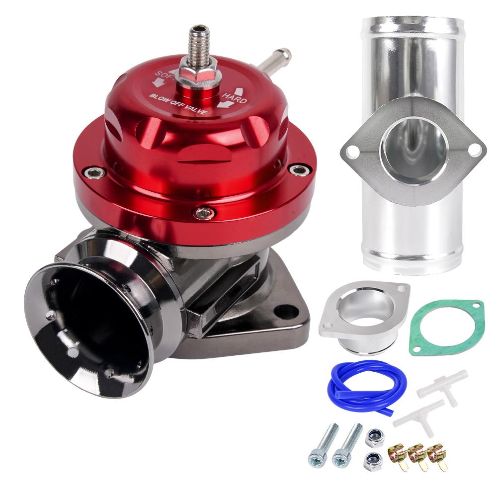 Bartoo-Alüminyum Tip-RS Turbo Blow Off Valfi Evrensel 2.5" 63mm BOV Flanş Boru Kiti ile BOV129