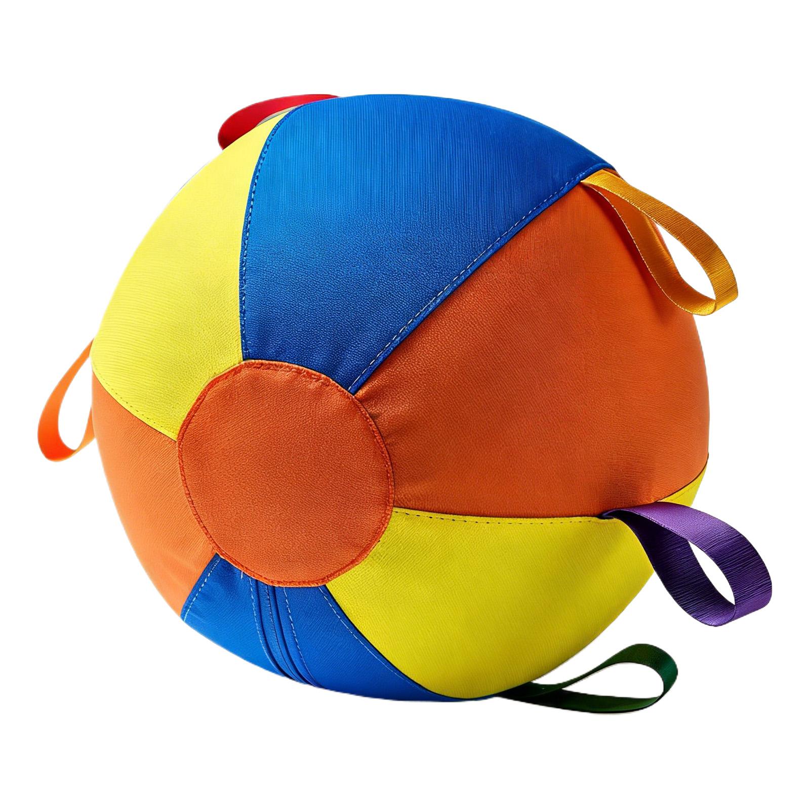 

Chew Resistant Fabric Dog Ball Tear-Resistant Self Play Dog Toy Inflatable Big Ball for Medium Large Dogs Golden Retriever