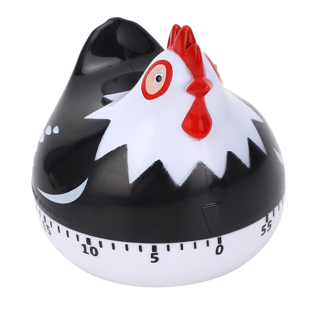 Timer da Cucina con Motivo Pollo, Timer da Forno con Forma Carina, Promemoria Meccanico a Conto alla Rovescia da 60 Minuti per Cucinare