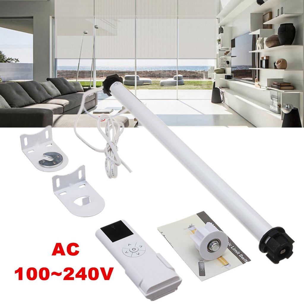 25mm Remote Control Electric Roller Blind Shade Tubular Motor Remote Transmitter Shade Tubular with Bracket DC 24V
