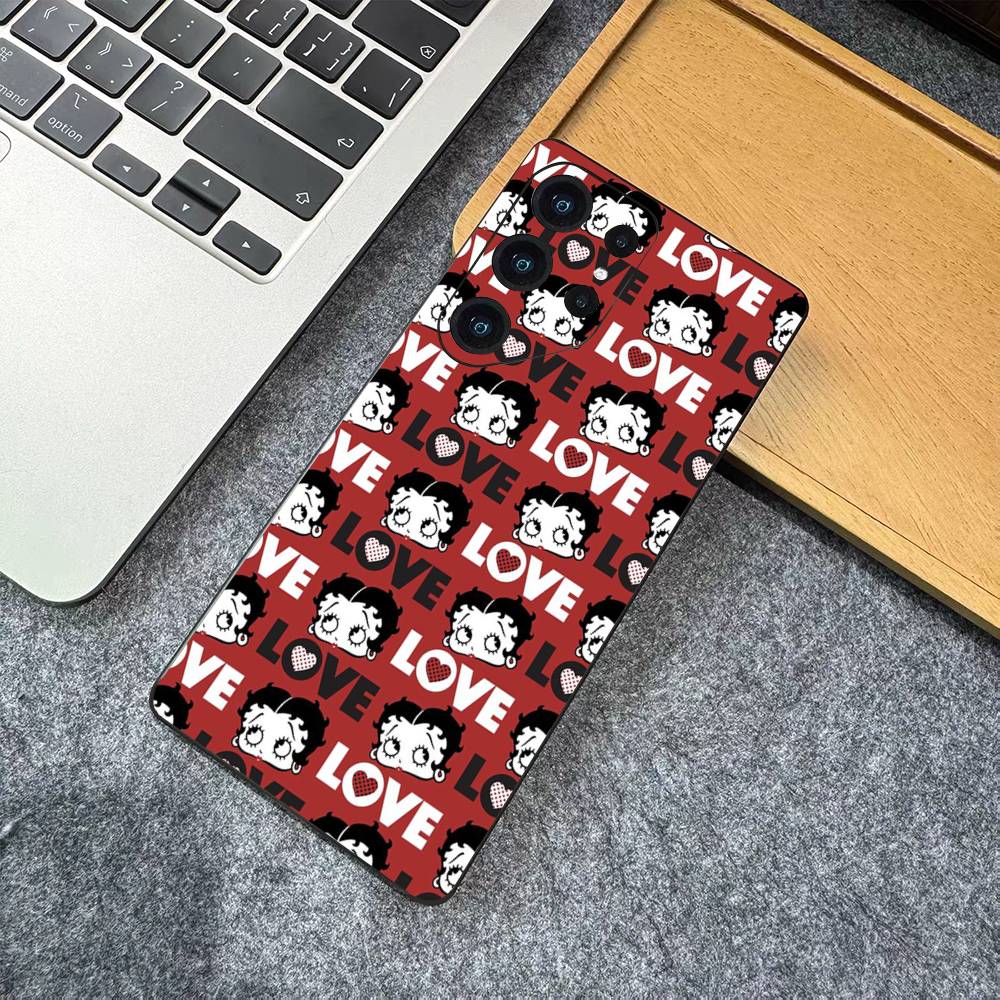 B-Betty-Cute-B-Boop Anime Phone Case For Samsung S 24 fe 25 Ultra plus 20 lite 21 30 22 23 24 22 Ultra 5G Fundas