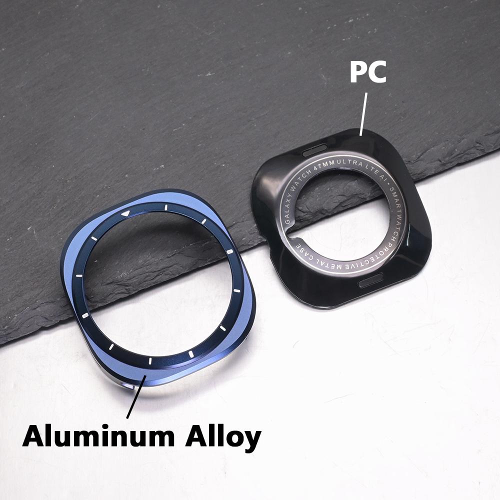 Aluminum Alloy Watch Case for Samsung Galaxy Watch Ultra 2025 2024 Bumper No Glass Shell for Samsung Galaxy Watch Ultra 47mm