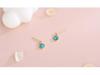 S925 Silver Turquoise Earrings - Simple Korean Style, Retro Design for Women
