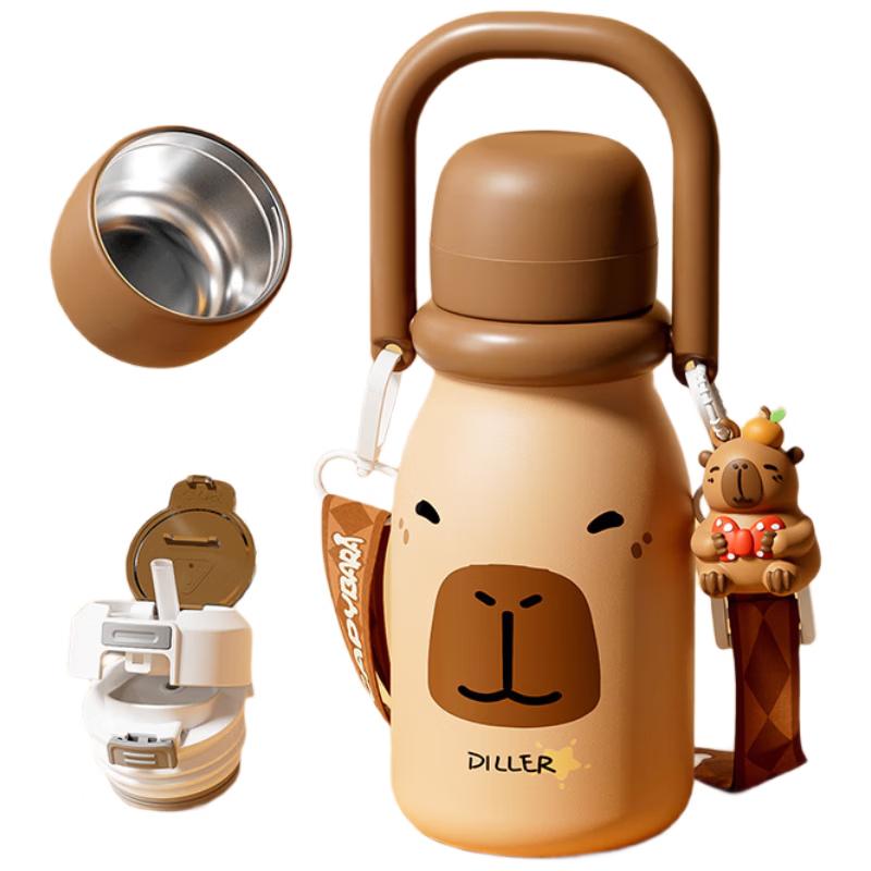 Diller Stainless Steel Capybara Thermos Flask 610ml