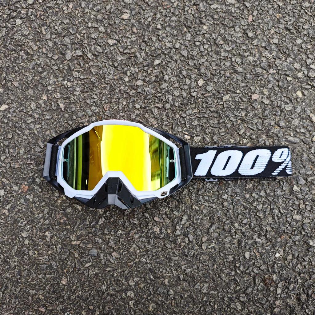 Occhiali da sole da moto classici per fuoristrada all'aperto 100% per la guida, occhiali protettivi per casco resistenti al vento e alla sabbia, equipaggiamento fresco per mountain bike