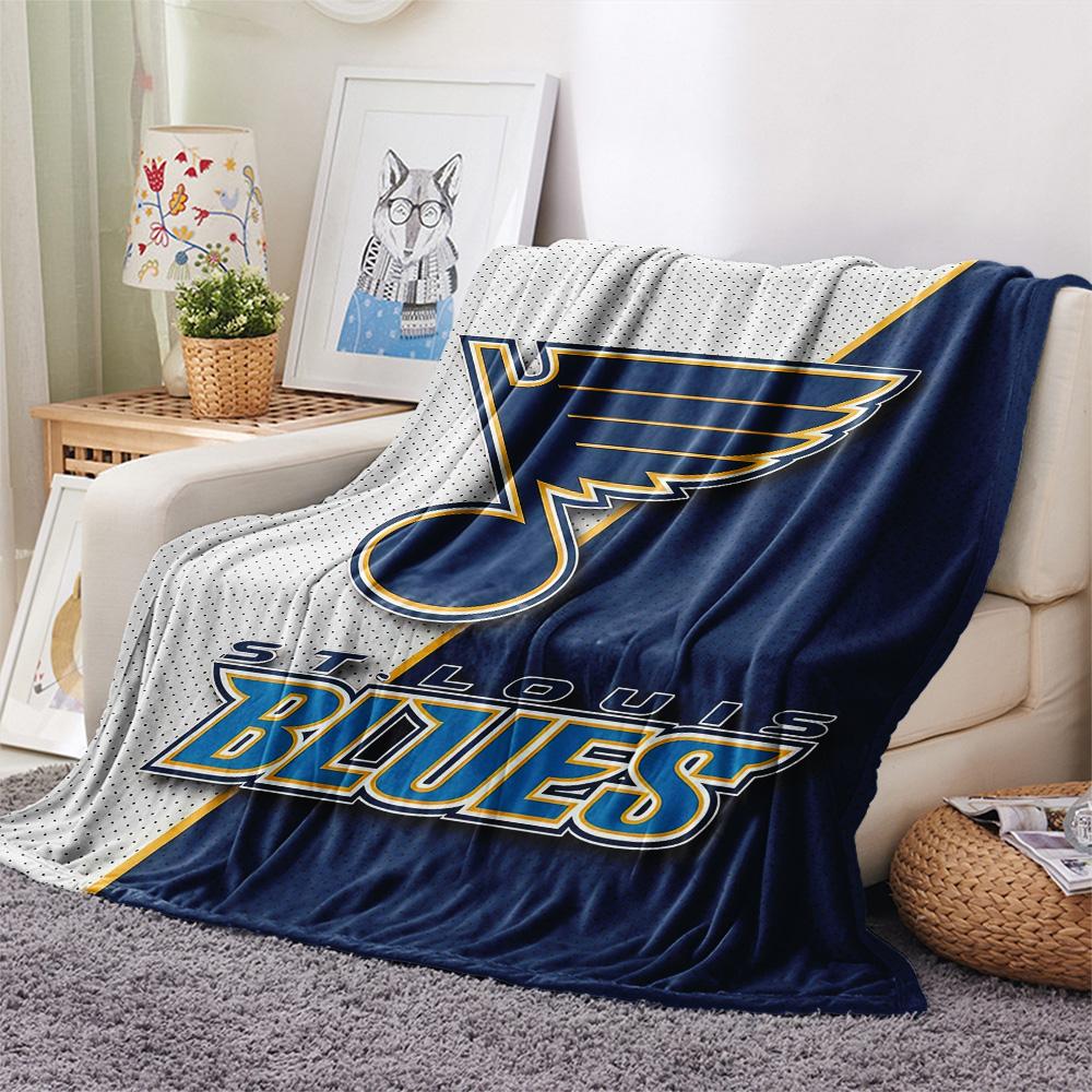 St. Louis Blues Flanelldecke, Hohe Qualität, Bequem für alle Jahreszeiten, Heimdekoration, Wärme und Komfort