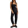 Tuta in Denim Casual Larga da Donna - Cross 2025 Moda Europea