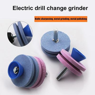 Çim Biçme Makinesi Bileyici Evrensel Taşlama Matkap Aleti Çift Katmanlı Taşlama Tekerleği Çim Biçme Makinesi Bıçak Bileyici Faster Bıçak Bileyici