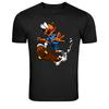 Crazy Cartoon Skateboarder Trick Graphic T-Shirt