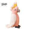 Decorative Stuffed Parrot Cute Plush Toy, Soft Animal for Kids, Pink Realistic Toy Bird Doll with Fluffy Fabric Bedroom Decor And Home Decoration