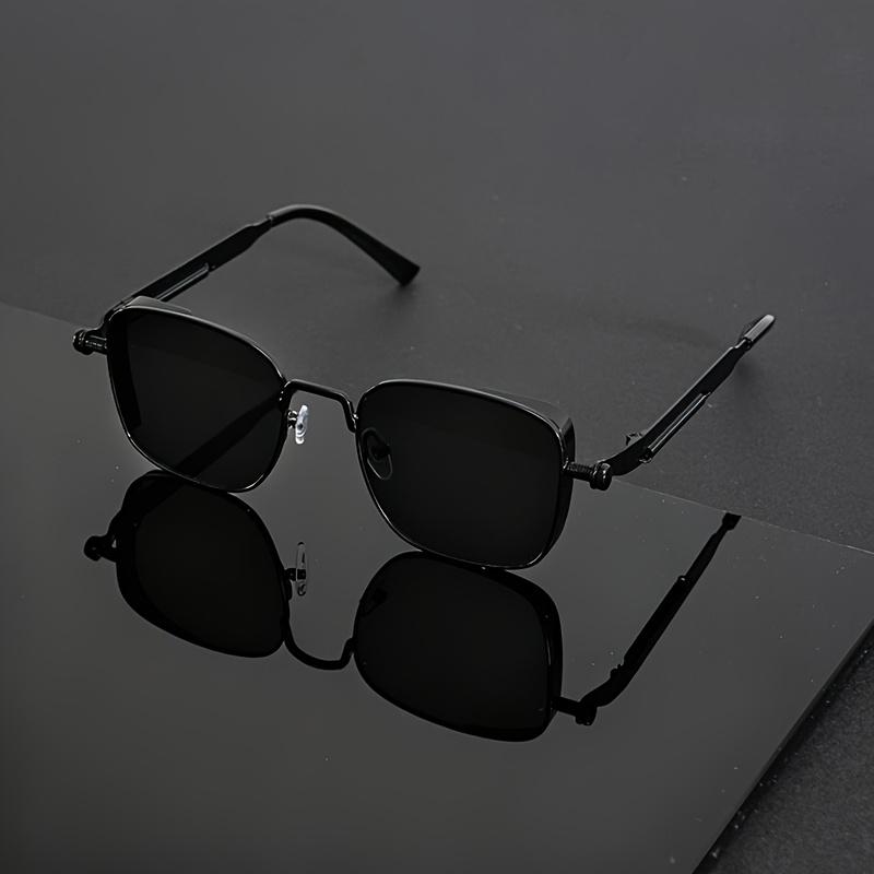 

Classic Square Punk Sunglasses Women Luxury Brand Trendy Metal Travelling Sun Glasses For Ladies UV400 Protection черный серый