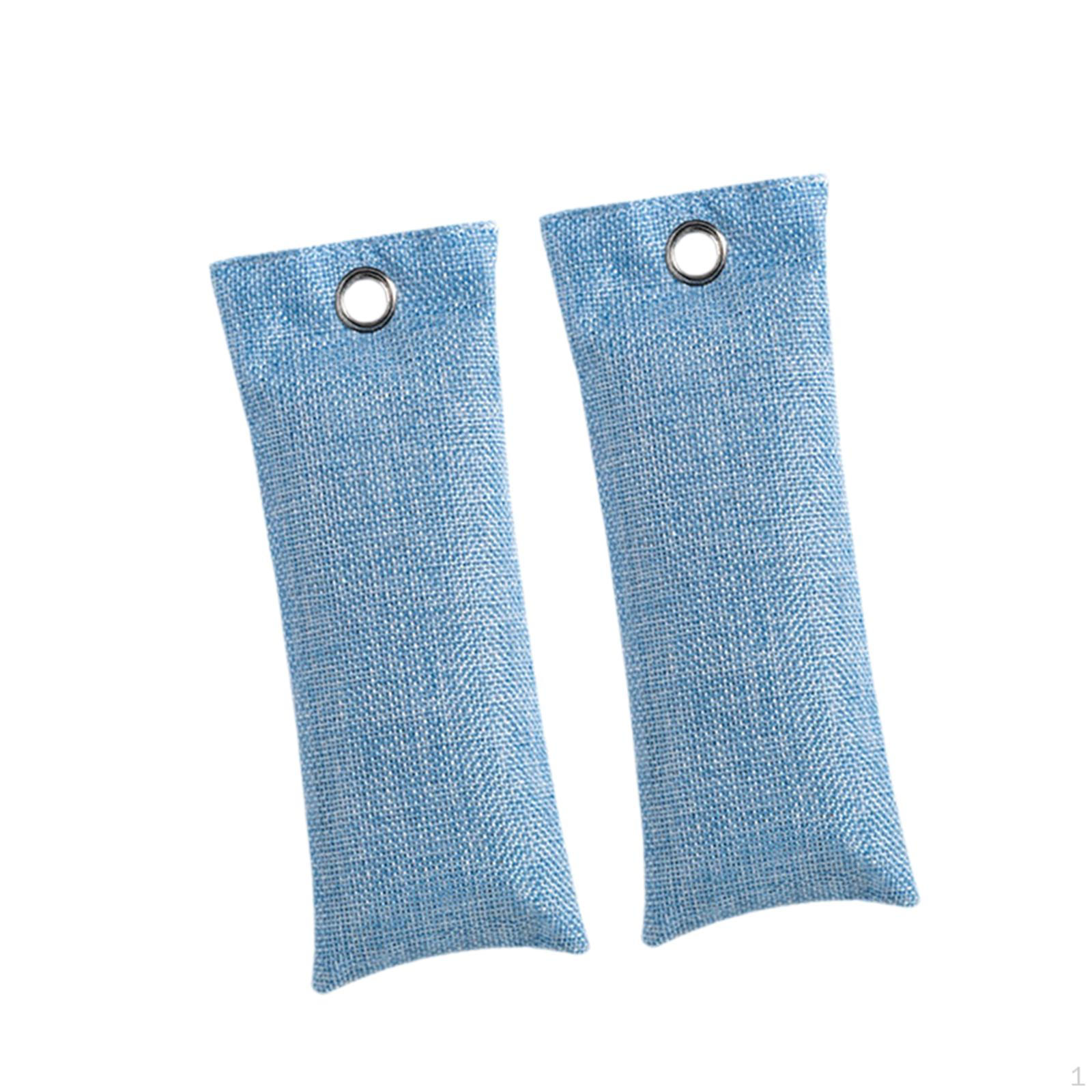 2er-Pack Luftreinigungsbeutel Boxhandschuhe Deodorierer Feuchtigkeitsabsorber blue 50g gray