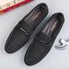 Causal Leather Men Shoes Formal Mens Loafers Moccasins Soft Breathable Slip on Boat Shoes Leisure Walk Italian New Driving Shoes