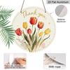 2D Flat Retro Aluminum Wall Stickers, Available In Various Sizes. Tulip Thank-you Decoration for Teacher's Day. A Gentle Floral Style, Perfect for