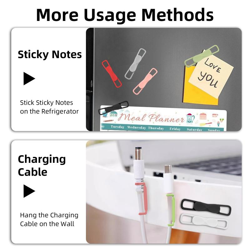 2/3/6Pcs Magnetic Multifunction Silicone Adjustable Pen Stand Tablet Fixed Touch Pen Clips For Office Accessories Organizer