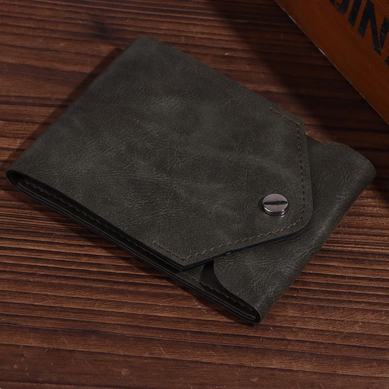 Multifunctional Compact Wallet Bi-Fold Id Card Clip With Pen Minimalist Wallet For Daily Commuting Business And Travel