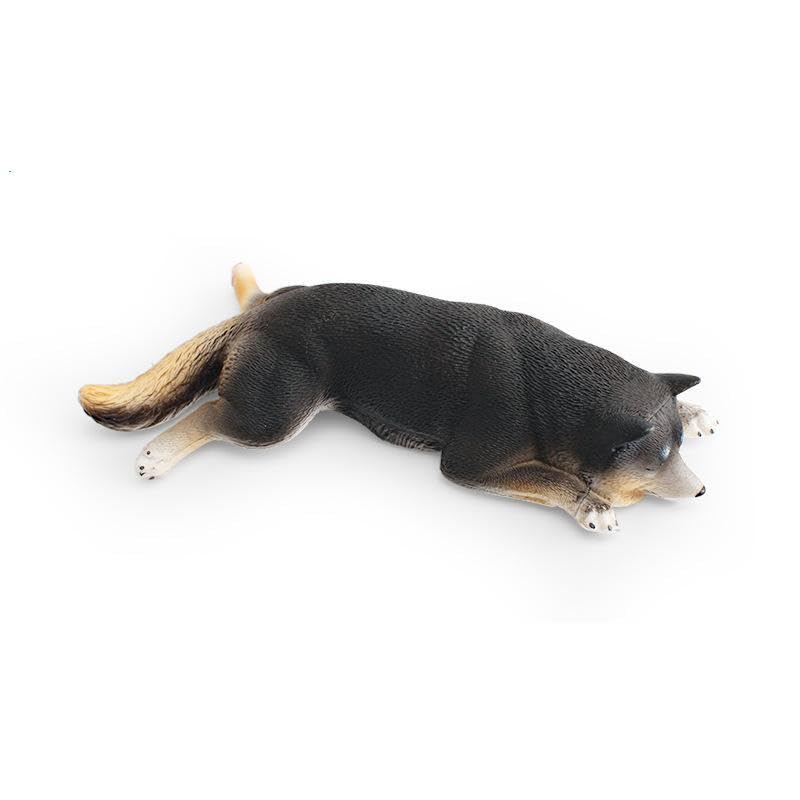 

Nekogamiyama Sleeping Shiba Inu Dog Miniature Figurine Ornament Model Decor Collector s Model Black