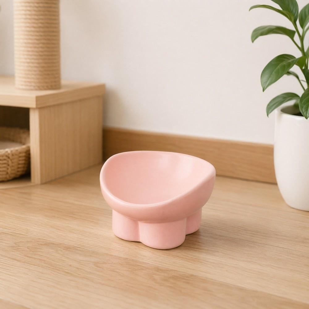Large Diameter Neck Protection Bowl Anti-knock Pet Food Bowl Elevated Cat Bowl for Pets Cats Dogs