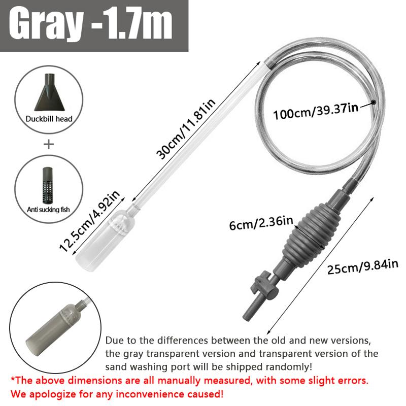 1PC Semi-automatic Aquarium Clean Vacuum Water Change Changer Gravel Aquarium Simple Fish Tank Vacuum Siphon Pump Cleaner